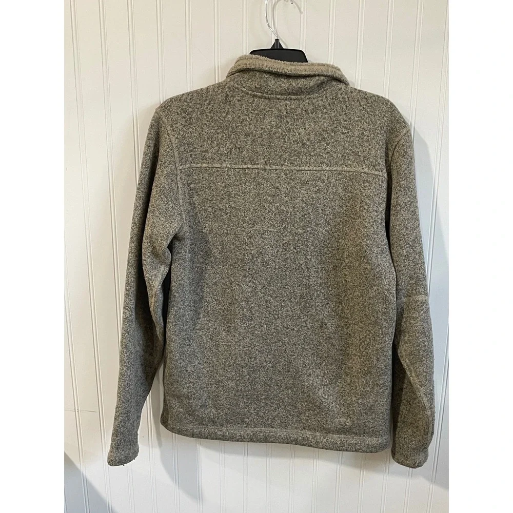 The North Face Fleece Sweater Mens Small Gordon Lyons Quarter Grey Pullover